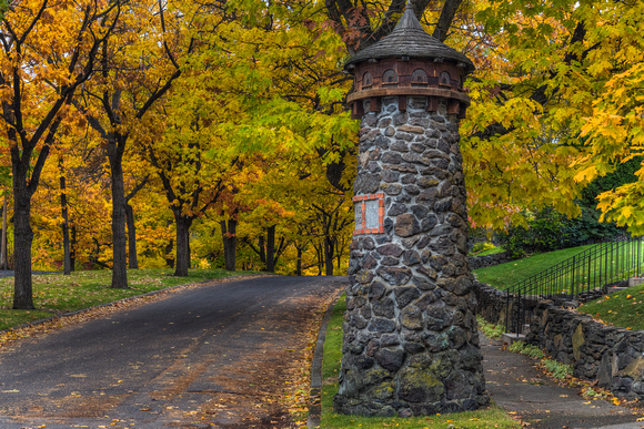 South Hill Stone Pillars in Fall
