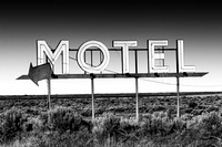 Motel Nowhere in Black and White