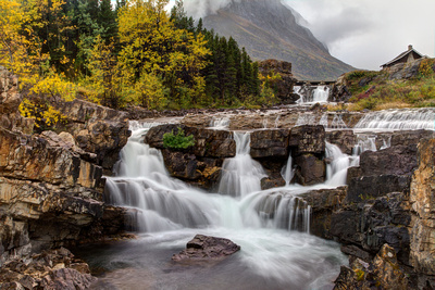 Swiftcurrent Falls in Autumn