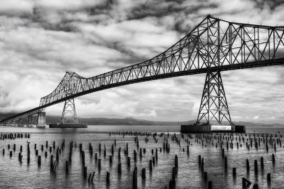 Astoria Bridge in Black and White