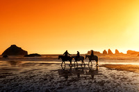 Sunset On Horseback