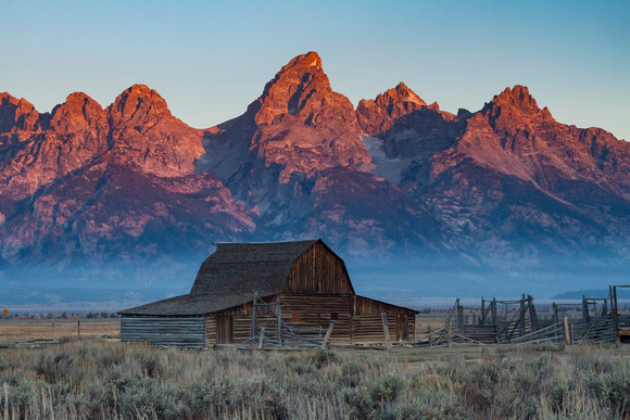 Sunrise on Mormon Row