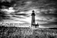 Yaquina Head Lighthouse Black and White